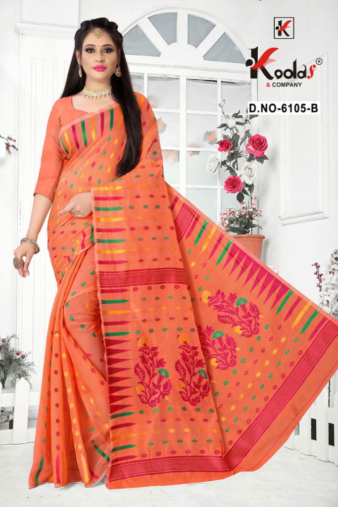 Dhakai  6105  Latest Fancy Designer Daily Wear Cotton Saree Collection